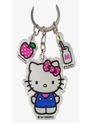CHAVEIRO ACRILICO HELLO KITTY MILK APPLE