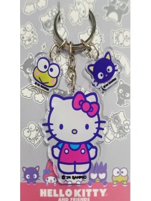 CHAVEIRO ACRILICO HELLO KITTY AND FRIENDS